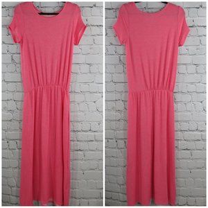 Women's Casual Short Sleeve Maxi Dress w/ Pockets